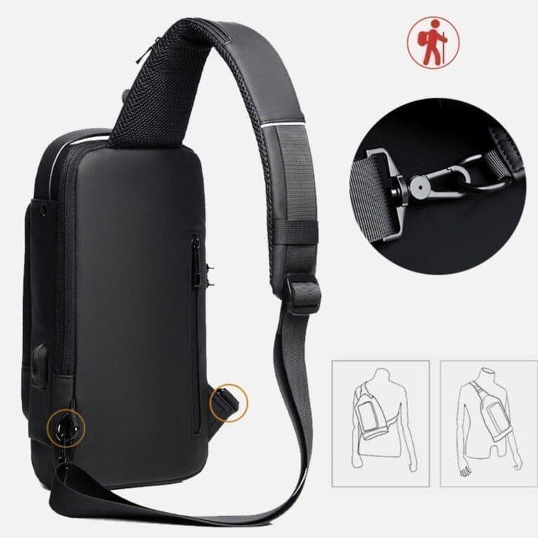 Bolsa Slim Bag™ - Mochila Anti-Furto com Senha USB - Connect ofertas 