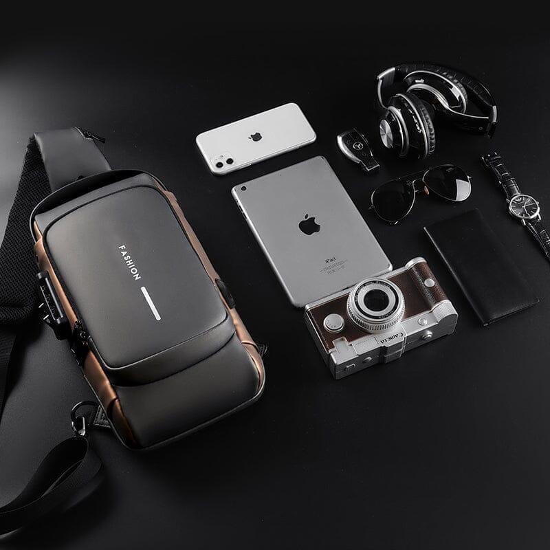 Bolsa Slim Bag™ - Mochila Anti-Furto com Senha USB - Connect ofertas 